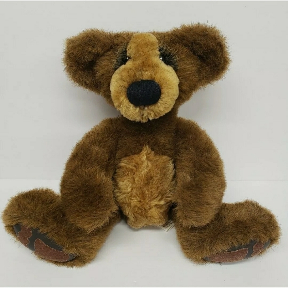 First & Main 12" Brown Tan Teddy Bear Wobegone Big Ears Plush